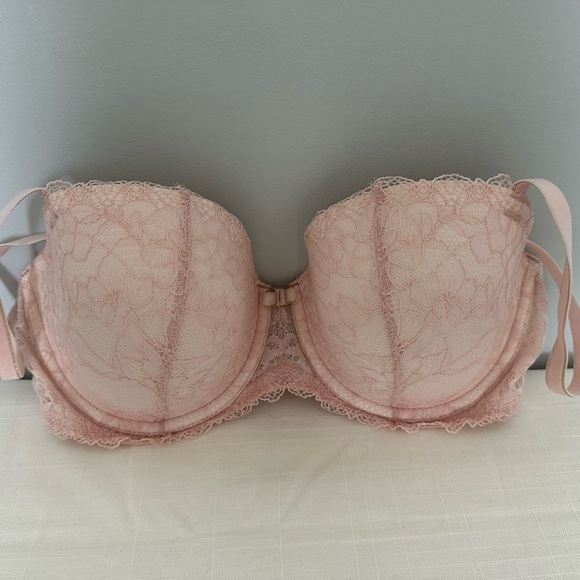 B.tempt’d by Wacoal Light Pink Lace Balconette Bra - Size 36D - Picture 1 of 8